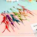 Juguetes coloridos del gato de la pluma del palillo plástico de la venta caliente